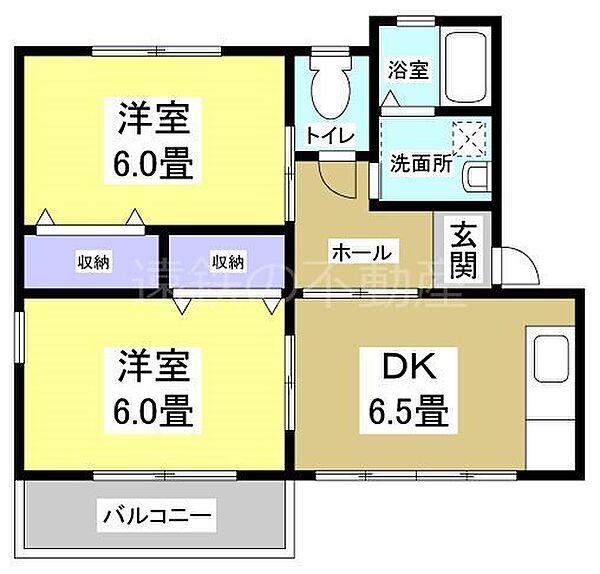 ハイツプラム 201｜静岡県湖西市梅田(賃貸アパート2DK・2階・44.70㎡)の写真 その2