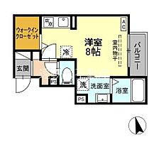 D-ROOM和地山 102 ｜ 静岡県浜松市中央区和地山２丁目6-4（賃貸アパート1R・1階・25.03㎡） その2