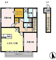 フルール・テル 201 ｜ 静岡県浜松市中央区船越町2-8（賃貸アパート2LDK・2階・60.55㎡） その2