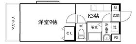 オーシャンブルー 106 ｜ 静岡県浜松市中央区萩丘２丁目1-6（賃貸マンション1K・5階・25.92㎡） その2