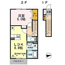 NOBLE  ｜ 静岡県浜松市中央区米津町（賃貸アパート1LDK・2階・40.06㎡） その2