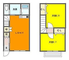 Grandir 8 ｜ 静岡県浜松市浜名区中瀬7438-2（賃貸テラスハウス2LDK・--・59.62㎡） その2