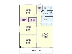 ヴェルメゾン飯尾 F-2 ｜ 静岡県浜松市中央区瓜内町586（賃貸アパート3LDK・2階・57.18㎡） その2