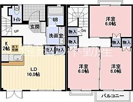 リュミエール 105 ｜ 静岡県磐田市明ケ島原26-7（賃貸タウンハウス3LDK・--・76.97㎡） その2