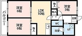 シティプラザ浜松 702 ｜ 静岡県浜松市中央区寺島町268-1（賃貸マンション3LDK・7階・57.22㎡） その2