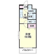 フレンドシティIII 307 ｜ 静岡県浜松市中央区葵西１丁目6-2（賃貸マンション1K・3階・28.80㎡） その2