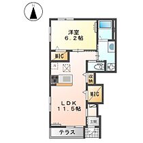 プログレス（Progress） 101 ｜ 静岡県磐田市二之宮1959-13（賃貸アパート1LDK・1階・46.00㎡） その2