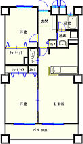 ラフィーネ掛川cIII 402 ｜ 静岡県掛川市亀の甲１丁目19-4（賃貸マンション2LDK・4階・59.90㎡） その2