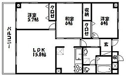 間取図画像 3LDK