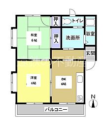 間取図画像 2DK