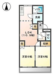 間取図画像 2LDK