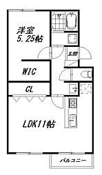 間取図画像 1LDK
