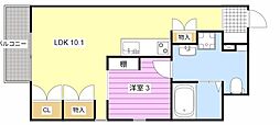 ARCO14 1LDKの間取図画像