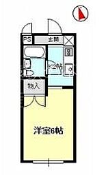 WhiteLodge 1Kの間取図画像