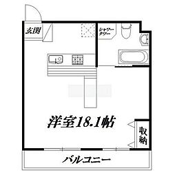 ARCO12 ワンルームの間取図画像