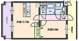 フォルテシモ 1LDKの間取図画像