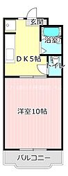 マンションアトラス1 1DKの間取図画像