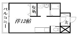 マ・グラン3 ワンルームの間取図画像