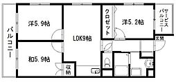 ラフォーレ東 3LDKの間取図画像
