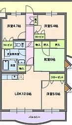 Primavera 4LDKの間取図画像