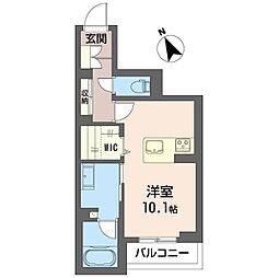 GM.E ワンルームの間取図画像