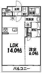 イーステージ 1LDKの間取図画像