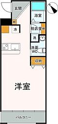 ARCO15 ワンルームの間取図画像