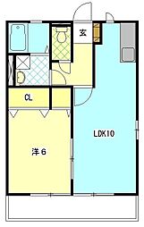 ZEUS 1LDKの間取図画像