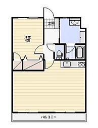 スウィートティファニー 1LDKの間取図画像