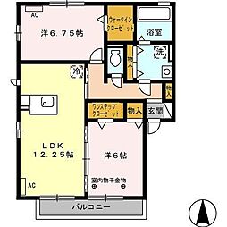 GeorgianHouse 2LDKの間取図画像