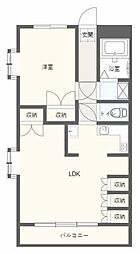 アルコV 1LDKの間取図画像