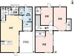 (仮)東若林町キャレノワール 3LDKの間取図画像