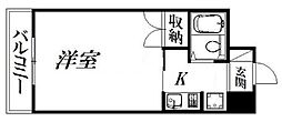 グランメゾン芙蓉 1Kの間取図画像
