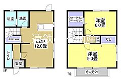 パインフォレストE 2LDKの間取図画像