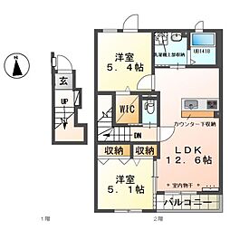 マ・グラン7 2LDKの間取図画像