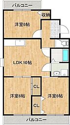グリーンレジデンス 3LDKの間取図画像