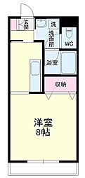 OrionAPARTMENT 1Kの間取図画像