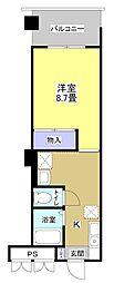 IVYキャッスル2 1Kの間取図画像