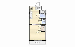 グリーンハイツ2 1DKの間取図画像
