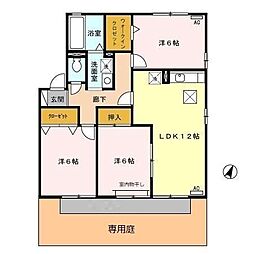 ウィル・ノーブルB 3LDKの間取図画像