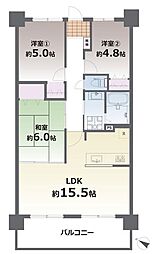 ニューフレックス清水本町 3LDKの間取り