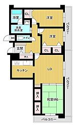 チサンマンション帯山 3LDKの間取図画像