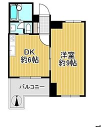 藤和シティコープ大手前2 1DKの間取図画像