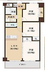 モア・リッツ九条南 3LDKの間取図画像