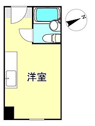 セントラル瀬戸内ビル ワンルームの間取図画像
