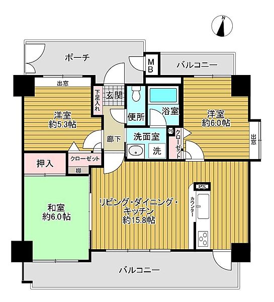 間取りを拡大表示