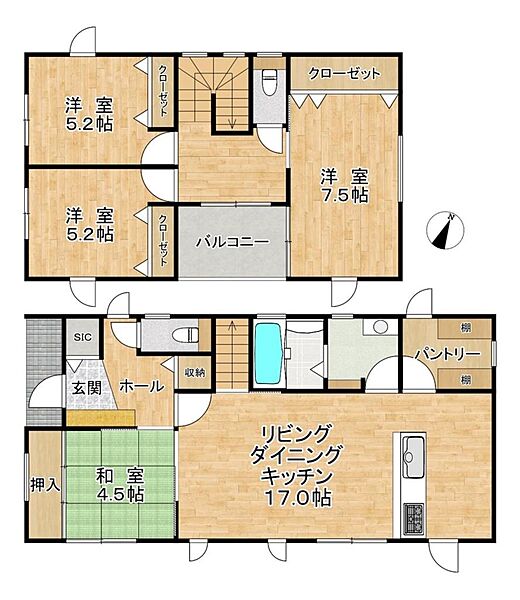 間取りを拡大表示