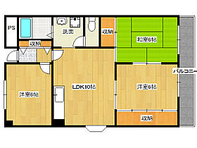 大阪府大東市三箇4丁目（賃貸マンション3LDK・2階・60.00㎡） その2