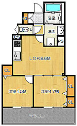JR片町線(学研都市線) 忍ケ丘駅 徒歩11分 2階/-