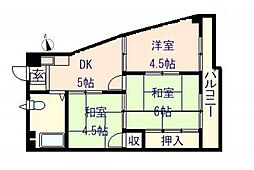でしおドルフ 3DKの間取図画像